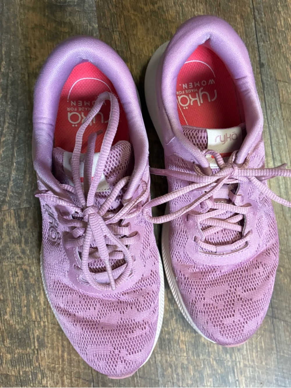Ryka Women's Pink / Lavender Mesh Athletic Sneakers